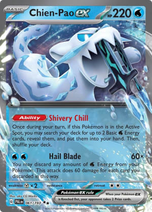 Chien-Pao EX card pokemon TCG